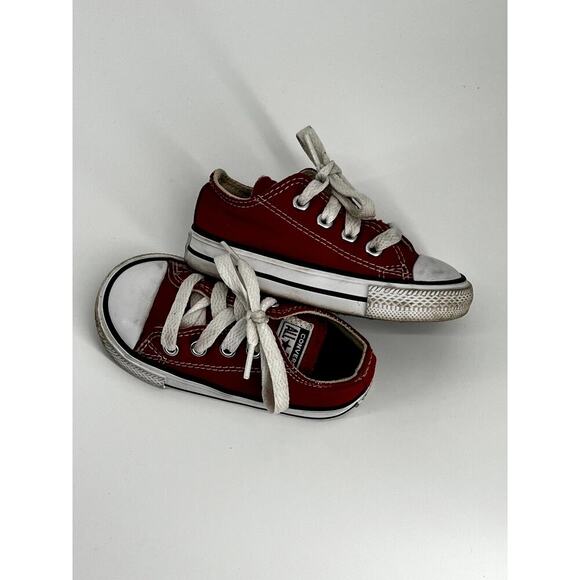 Ralph Lauren Polo 1967 Colorblock Tee (18M) + Converse All Star Red (5C) - Picture 10 of 11